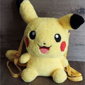 Pokemon Pikachu Plush Backpack - 13"